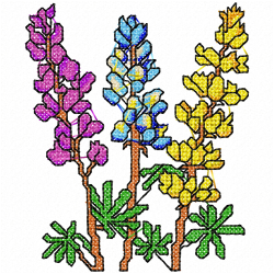 Flowers Embroidery Design 4
